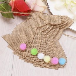 Easter Day Jute Rabbit Party Hanging Flag Garland Banners Bunting Decoration Wholesale WLL663