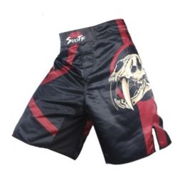 Black Skull SUOTF fear fierce fighting breathable fitness boxing pants mma boxing Tiger Muay Thai mma kickboxing shorts cheap C0222