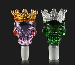 Glass Bowls Glass skull Style Colour 14mm 18mm bowl Male Bowl Piece For Glass Water Bongs