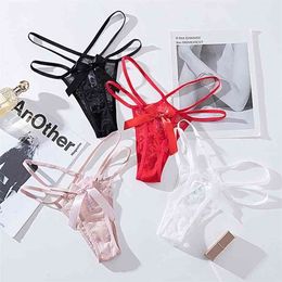 3pc/lot Sexy Panties for Women Underwear G-string Lace Briefs Lingerie T Back Underpants Female Thong Sensual Panties Set 210730