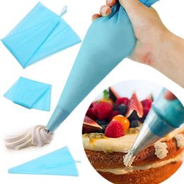 silicone cake decorating bags UK - Cake Tools Silicone Pastry Bag Reusable Cream Icing Baking Cookie Decorating DIY Tool N25A