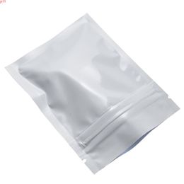 7.5*10cm DHL Shipping Self Seal Resealable Zip Lock Mylar Package Pouches White Aluminum Foil Ziplock Packing Bag 1000pcs/lothigh quatity