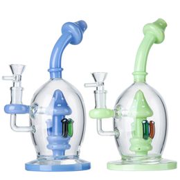 Mushroom Hookahs Ball Style Bongs Water Pipe With Bowl Showerhead Perc Percolator Dab Rigs Oil Rig Unique Hookah Smoking Pipes Bubbler Recycler 14mm Female Joint