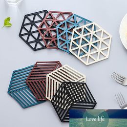 1PCS Chic Silicone Coaster Cup Hexagon Mats Pad Heat-insulated Bowl Placemat Home Decor Desktop Eco-friendly Japanese Simple Hot