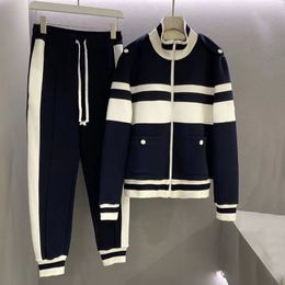 Spring short sweater jacket casual thin fashion sportswear mens casual pants two-piece set Clothing