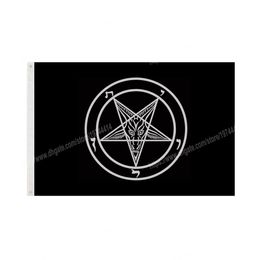 Baphomet Satan Flag 90 x 150cm 3 * 5ft Custom Banner Metal Holes Grommets Indoor And Outdoor can be Customised