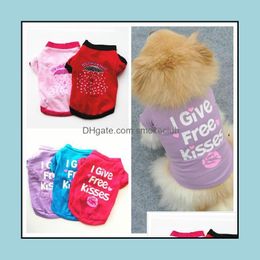 PetHome Puppy Print Clothes: Small Dog Vest T-Shirt + Umbrella Set for Summer Fun | Llb9147 Drop Delivery