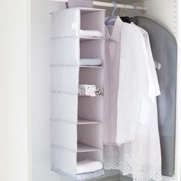 Storage Bags 6 Layers Tidy Holder Hanger Bra Rack Hanging Hang Wardrobe Underwear Organizer Shelf Clothes Bag Closet