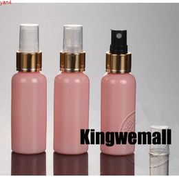 300pcs/lot NEW Perfume Atomizer Sprayer Spray Bottles Pink Empty Bottle 50ML with Gold Lids AD37goods