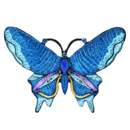 Pins, Brooches Wuli&baby Big Enamel Butterfly Women 4-color Insect Weddings Casual Brooch Pins Gifts