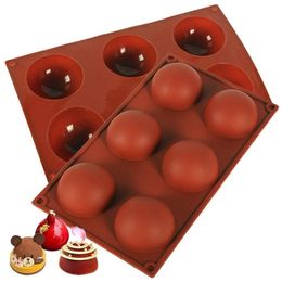 Silicone Mould for Chocolate, Cake, Jelly, Pudding, Round Shape Half Candy Moulds Non Stick, BPA Free Silicone Moulds for Baking 102 V2