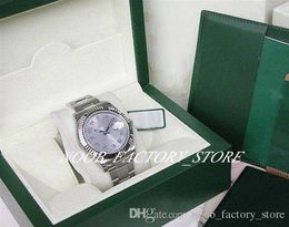 Men Watch New Factory Sales 2813 Automatic movement 41MM NEW MENS SS / 18K WHITE GOLD GREY ARABIC II MODEL 116334 SERIAL with Original Box