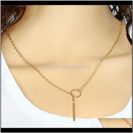 & Jewellery Infinity Cross Lariat Alloy Pendant Necklace Gold Sier Charm Pendants For Women Fashion Necklaces Drop Delivery 2021 Nwepg