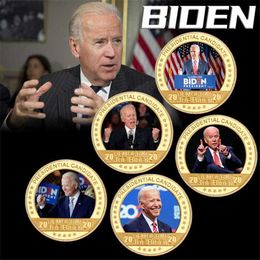 Novo Home Arte Decoração Biden Comemorativa Coin 46th Presidente Creative Crafts Atacado