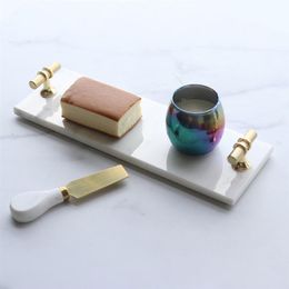 Kitchen Storage & Organization Simple Style Tray Coffee Food Cake Dessert Tea Serving Decorative Jewelry