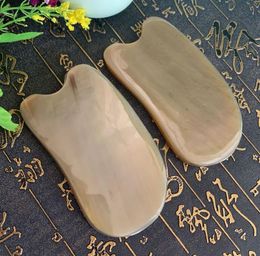 Square Natural Horn Gua Sha Tool Facial Massager Neck Beauty Acupuncture Scraping Crystal Stone Health Lift Therapy Guasha Board Massage