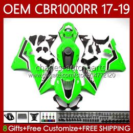 Bodywork +Tank For HONDA OEM CBR1000 CBR 1000 RR CC 1000CC CBR1000RR 17 18 19 Body 75No.48 CBR 1000RR Green black 2017 2018 2019 CBR1000CC 17-19 Injection Mould Fairing