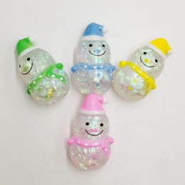 Decompression Toy TPR Christmas snowman venting water balloon pinch joy ball pranking children