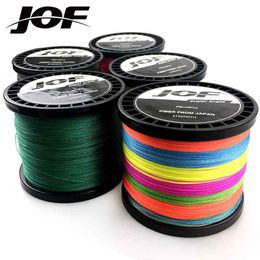 2PC JOF 300m 500m 1000m Super Strong Japanese 8 Strands Multifilament PE Braided Fishing Line W220307