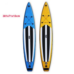 381x71x15cm Premium surfboard Inflatable Stand up paddle board Durable Speed SUP Race boards water sport platform