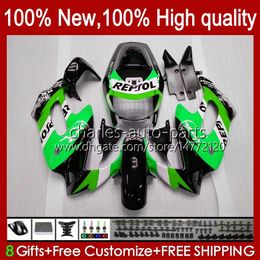 Fairings For HONDA SuperHawk VTR1000F VTR 1000 VTR1000 F 1000F 97 98 99 00 01 02 03 04 05 Green Repsol 51No.73 VTR-1000F 1997 1998 1999 2000 2001 2002 2003 2004 2005 Body