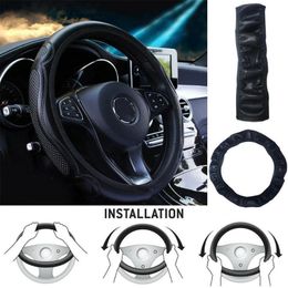 Steering Wheel Covers Car Cover Non-slip And Wearproof Car-styling Universal Soft Steering-Cover Accessories Interior Y5V4