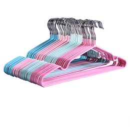 Home Metal Nano Coat Hanger Windproof Anti-skid Clothes-Hanging Clothes Rack No Trace Clothing Support Durable Thicken Hangers SN3224