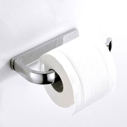 Wall Toilet Paper Roll Holder Chrome Finish Copper Toilet Paper Holder for Bathroom Wall Towel Rack