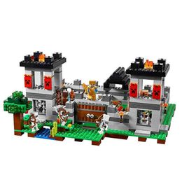 990pcs The Fortress Steve Skeletons Mine Sets Building Block with action figures bricks toys for children 21127 Q0723