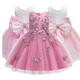 Flower Princess Kids Clothing Elegant Lace Tutu Girls Dresses for Children Party Wedding Custumes 2-10 Years Q0716