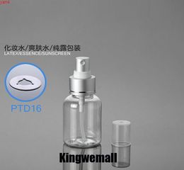 300pcs/lot Transparant Perfume Atomizer Spray Bottle Fashion 50ML Clear Plastic Refillable Bottles Travel Makeup Toolsgoods