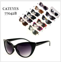 10pc Riding Glasses Fishing Glasses Retro Vintage Sunglasses Vintage Cateye Goggles Sexy Small Cat Eye Sun Glasses for Women