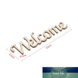 Welcome Letters Wooden Hanging Sign Wall Decal Sticker Room