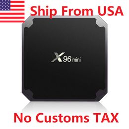 USA Instock X96 Mini TV Box S905W Android 7.1 с 2,4G Wi -Fi X96Mini 2GB 16GB Smart 4K 2,4 ГГц WiFi WiFi