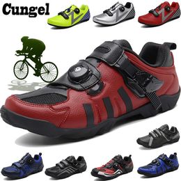 Cycling Footwear Cungel Sapatilha Ciclismo Shoes Road Men Racing Bike Self-locking Bicycle Speakers Athletic Professional1