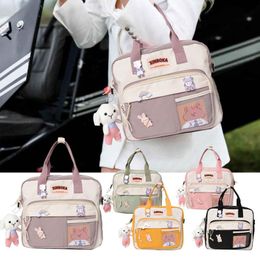 Backpack Fashion Design Kawaii Square Student Tote Bag School Supplies Cute Comfortable Handbag For Accessories