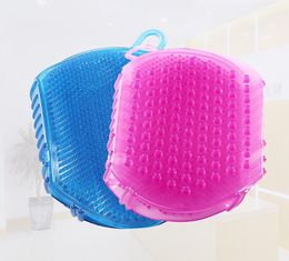 Bath Gloves Exfoliation Shower Bath Brush For Body Cleaning Silicone Exfoliating Brush Scrubber Bath Scrub Glove Spa bathing tool SN1982