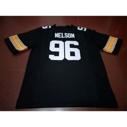 Cheap 001 #96 Matt Nelson Iowa Hawkeyes Alumni College Jersey S-4XLor custom any name or number jersey