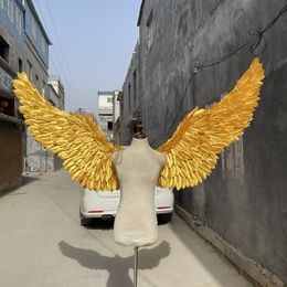Wedding Birthday Halloween Party Background Decoration Customised Gold Angel Wing adult Beautiful Photographic props