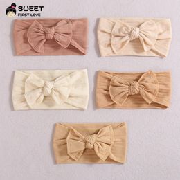 Solid Stripe Baby Girl Headband Nylon Elastic Children Headbands For Newborn Hair Bows Accessories Hair Band