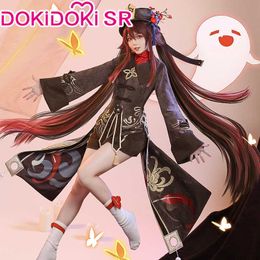 PRE-SALE DokiDoki-SR Game Genshin Impact Hutao Cosplay Costume Hu Tao Costume Genshin Impact Hutao Costume Y0903