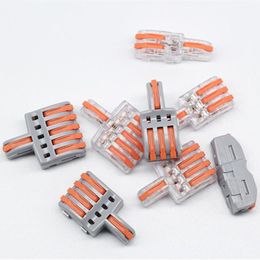 1 in multiple out electrical Splitter Wire Connector Lighting Accessories plug-in Terminal block Can Combined Butt Home Light Quick Wiring Connectors 10pcs/lot