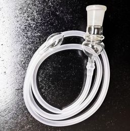 Clear Glass Vaporizer Whip for Replacement Diameter 18mm Snuff Snorter Vaporizer Hose 39 Inch Long Pipe Parts Cleaner Mouth Tips cheechshop