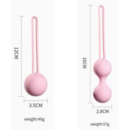NXY Vagina Balls Vagina Ball Kegel for Women Soft Washable Postpartum Pelvic Floor Repair Reusable Sex Toy Safe Silicone Tighten Exercise1211