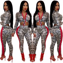 Fashion Women's Two Piece Pants Woman's Suit with Digital flowers Printing America casual Style 2 Pieces Suits Tracksuit Woman summer Outfits Women Clothing