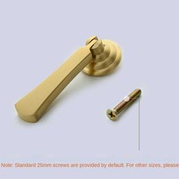 New Chinese pure copper drawer handle single hole cabinet wardrobe door gold small modern simplicity