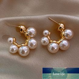 Elegant Celebrity Imitaion Pearl Earrings For Women Fashion C-Shaped Drop Earring Luxury Wedding Party Girls Unusual Jewelry Factory price expert design Quality