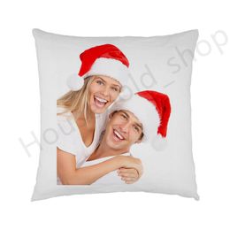 Sublimation Blanks Pillow Case 40*40cm Soft Thermal Transfer Pillowcover Heat Printing Pillowcase DIY White Cushions A02