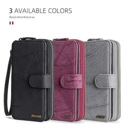 Suitable for Apple 11 mobile phone leather cases iPhone13pro wallet zipper mobile shell S21FE protective cover