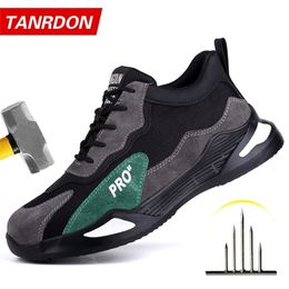Work Sneakers Men Indestructible Steel Toe Work Shoes Safety Boot Men Shoes Anti-puncture Working Shoes For Men Drop 211126